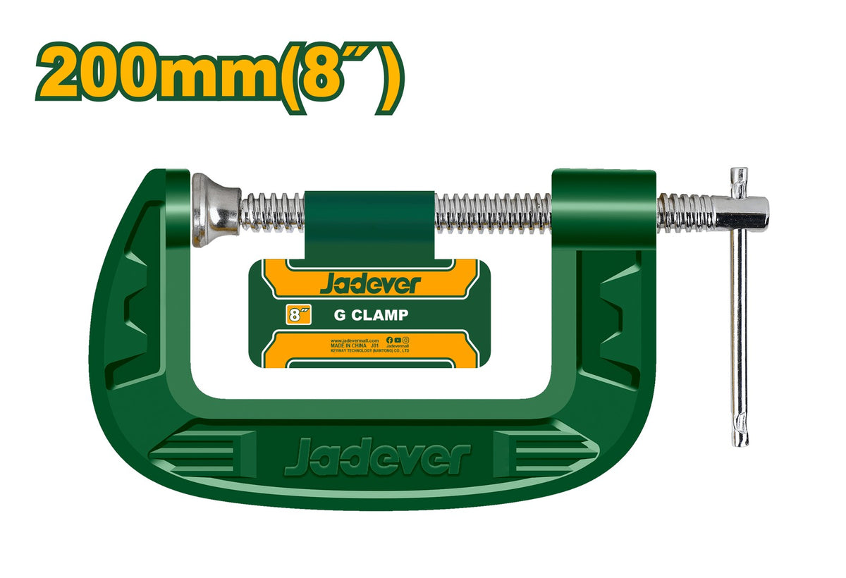 Jadever Prensa sargento tipo g 8/200 mm JDCP1108