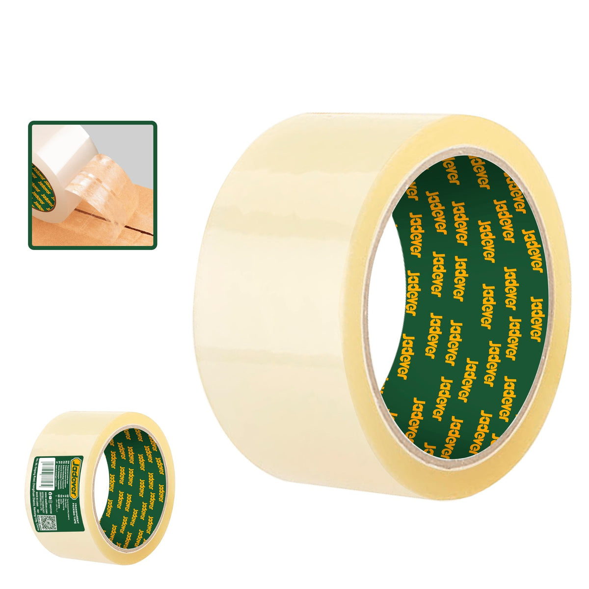 Jadever Cinta de embalar transparente 2x50 m JDPN1H05