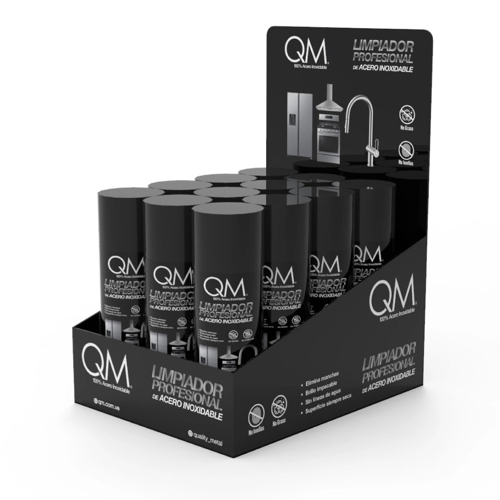 QM Limpiador profesional de acero inoxidable 450 ml