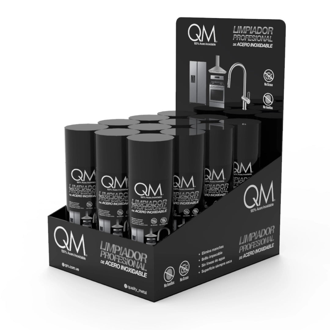 QM Limpiador profesional de acero inoxidable 450 ml