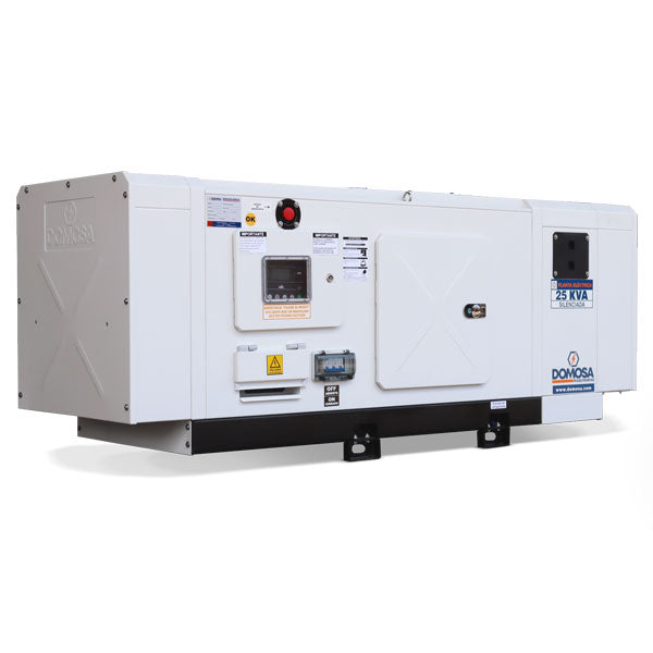 Planta eléctrica Domosa 25 kVA ambiente marino insonora, motor FAW