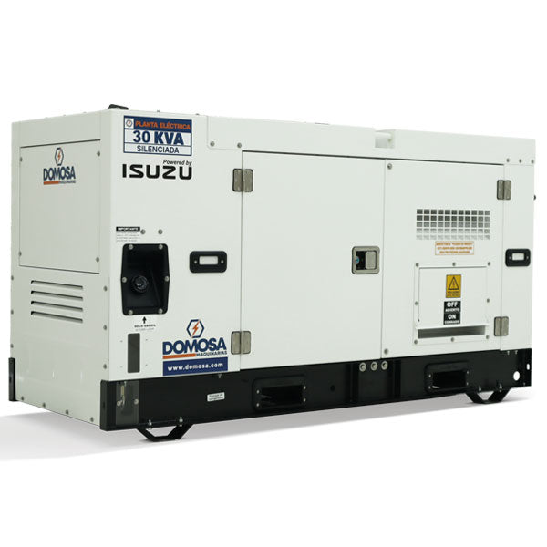 Planta eléctrica Domosa 30 kVA ambiente marino insonora, motor Isuzu