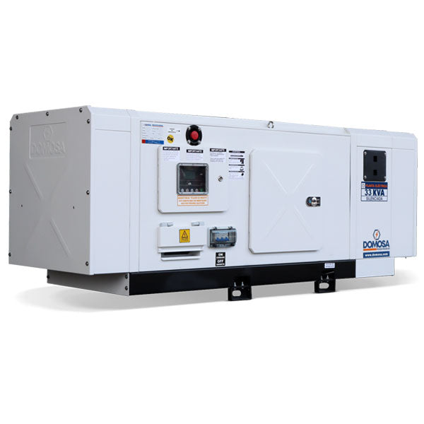 Planta eléctrica Domosa 33 kVA monofásica insonora, motor FAW