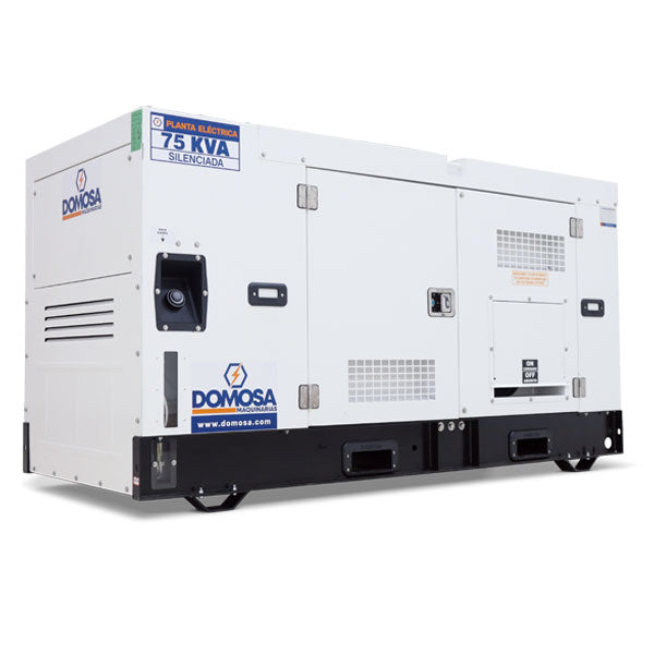 Planta eléctrica Domosa 75 kVA monofásica insonora, motor Cummins
