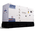 Planta eléctrica Domosa 350 kVA trifásica insonora, motor Cummins