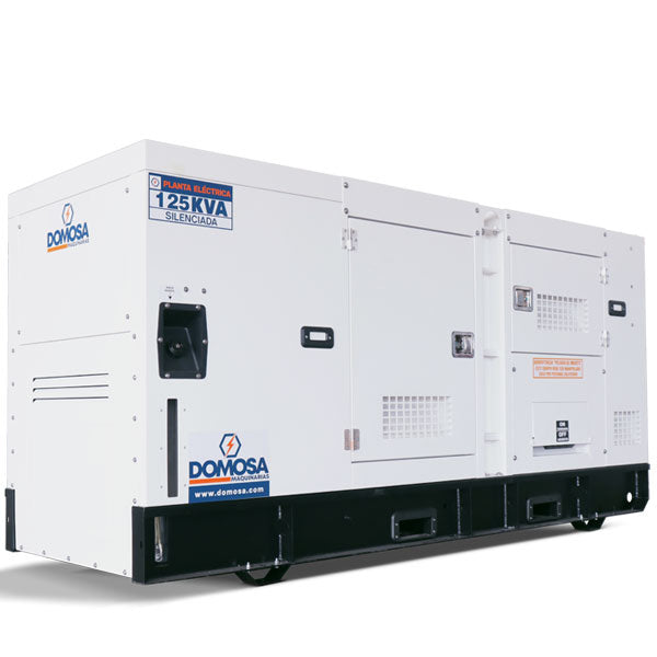 Planta eléctrica Domosa 125 kVA trifásica insonora, motor Cummins