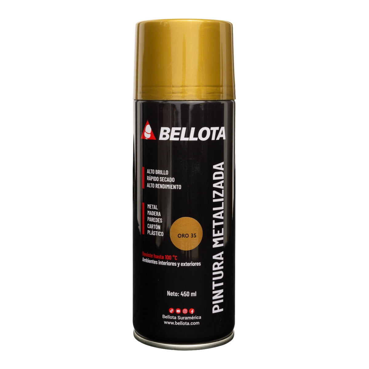 Bellota Spray oro metalizado 450 ml