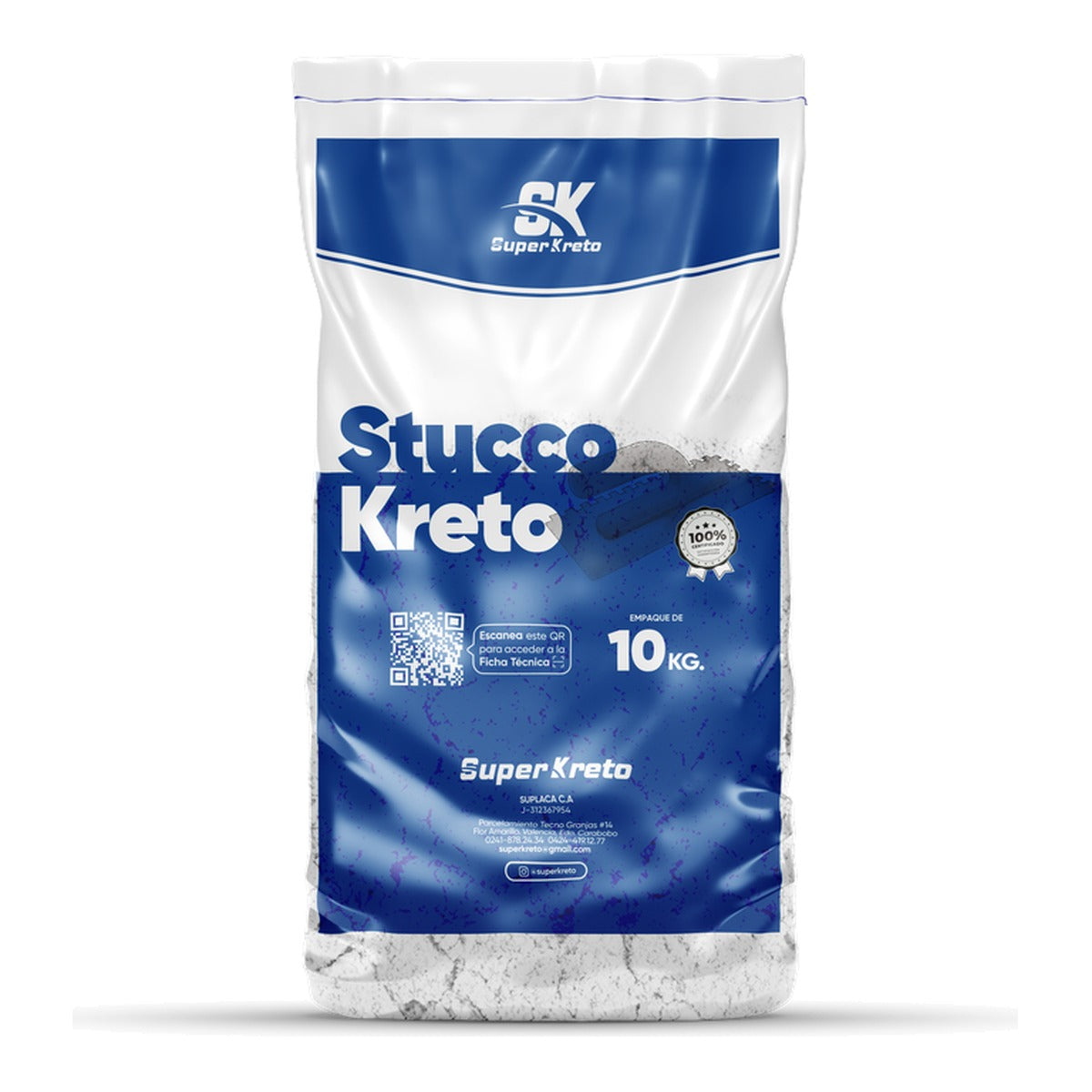 Súper Kreto Stucco kreto blanco saco 10 kg