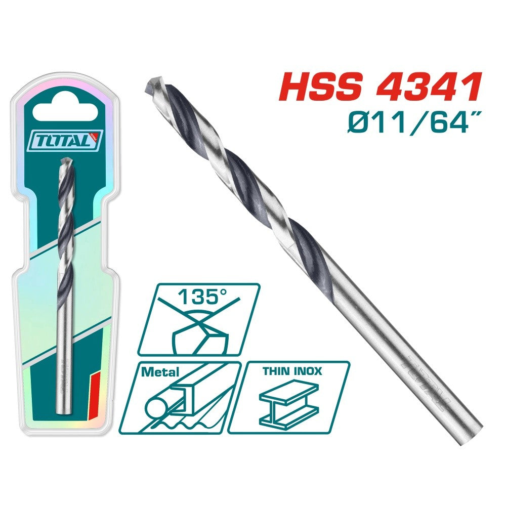 Total Mecha de acero HSS 4341 11/64 TAC1206414