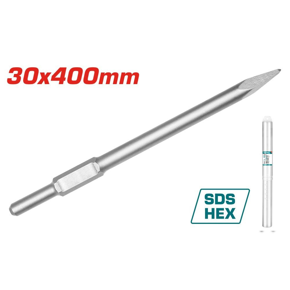 Total Cincel hex 30x400 mm para martillo demoledor TAC15333011