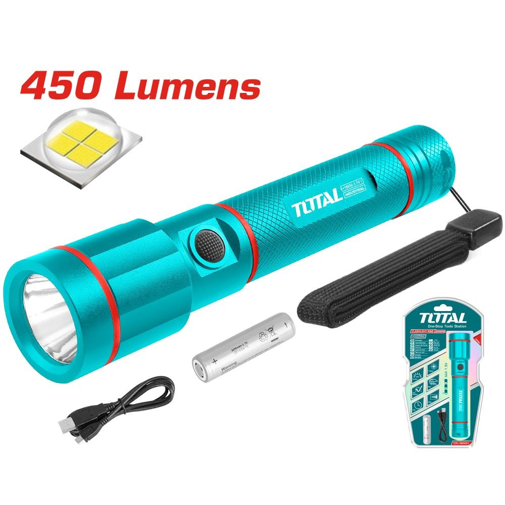 Total Linterna LED 450LM 18H TCFL1865051