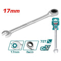 Total Llave combinada con ratchet 17 mm TCSPAR171