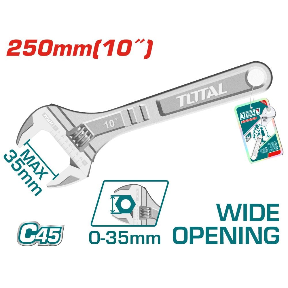 Total Llave ajustable 10 THT1010103 (llave inglesa)
