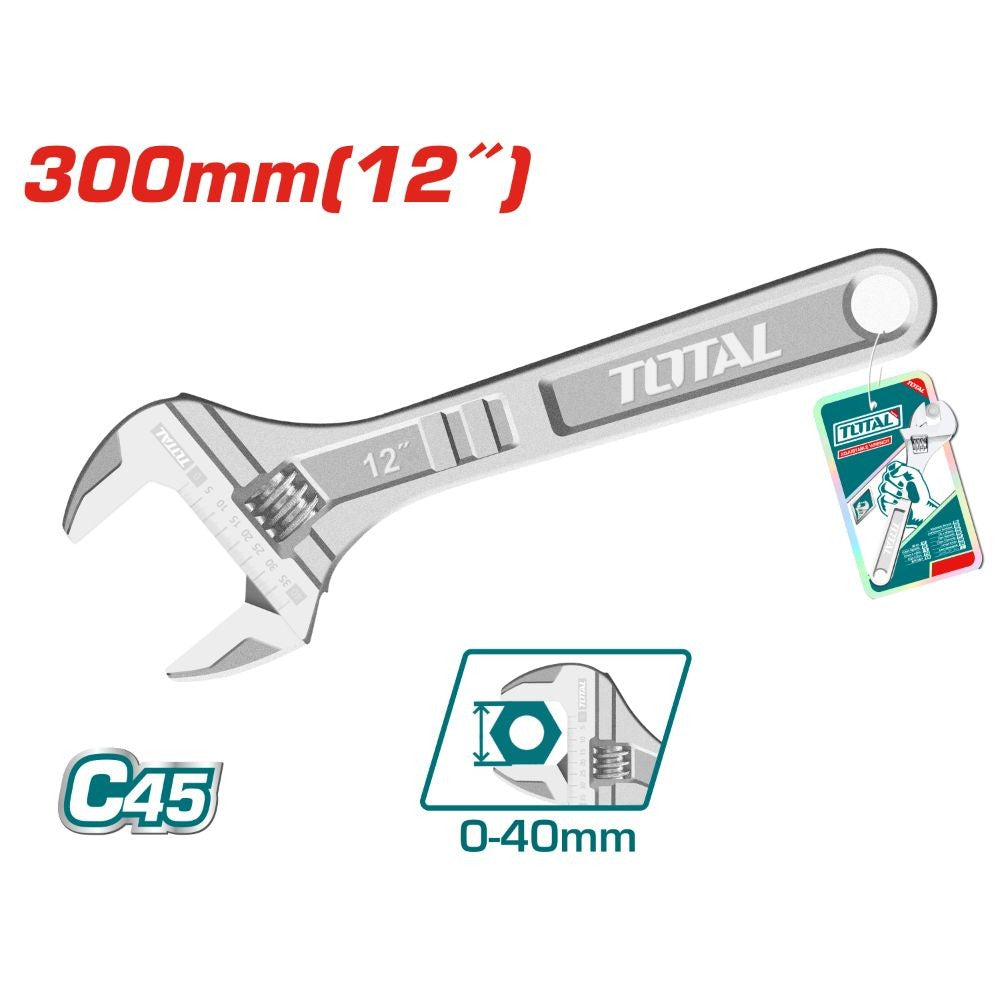 Total Llave ajustable 12/300 mm THT1010123 (llave inglesa)