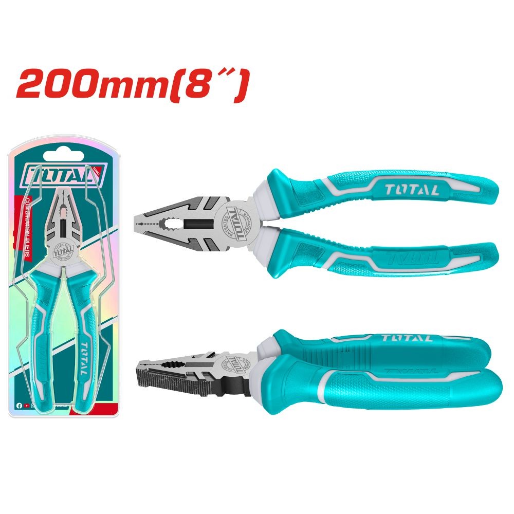 Total Alicate electricista 8 200 mm con aceite de pulido THT110806P