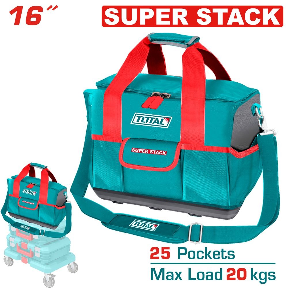 Total Bolso de herramientas 16 con 25 bolsillos THT16165