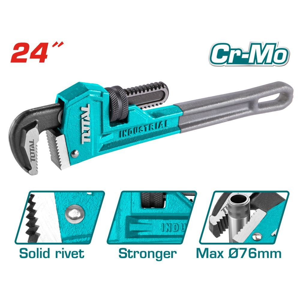 Total Llave de tubo 24 THT171246 (stilson)