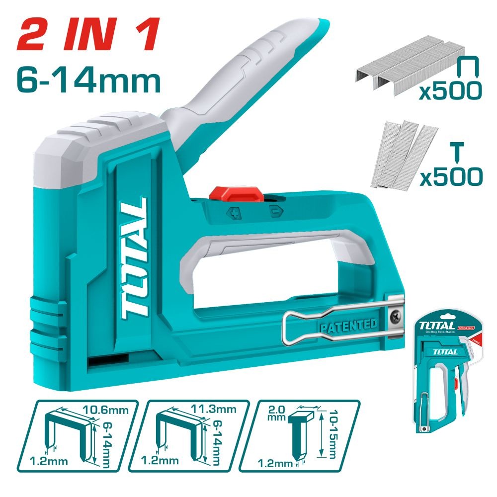 Total Engrapadora industrial 2 en 1 THT31146 (Grapas 6-14 mm)