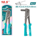 Total Remachadora manual 10.5 aplicable a 2.4 mm 3.2 mm 4 mm THT32108S
