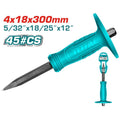 Total Cincel para concreto 300 mm THT4221226 (Cabeza 4 mm mango 18 mm)
