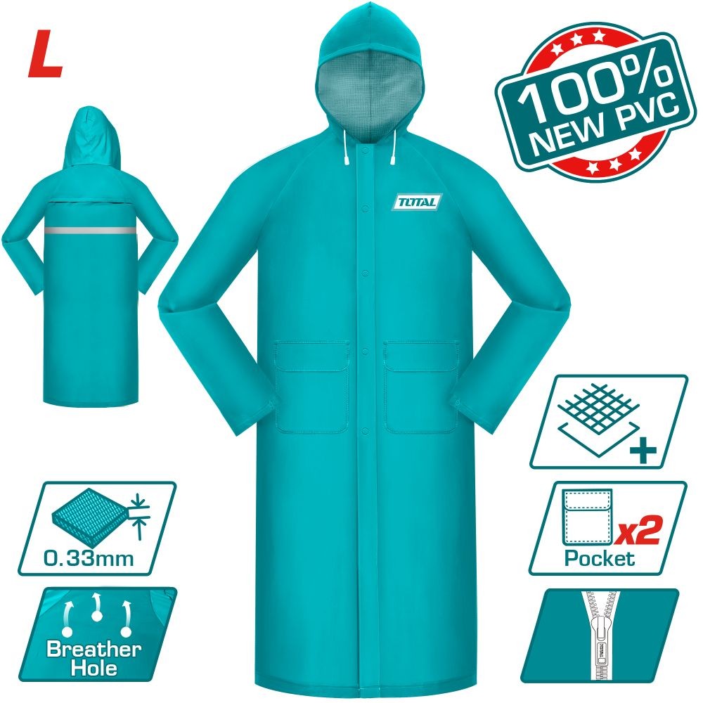 Total Poncho impermeable talla L THTRC031-L