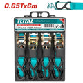 Total Juego de fajas 6 m x 25 mm carga 0.65TON THTRS065606