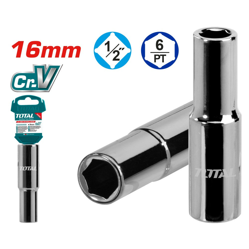 Total Dado hexagonal 1/2 x 16 mm THTST12163L