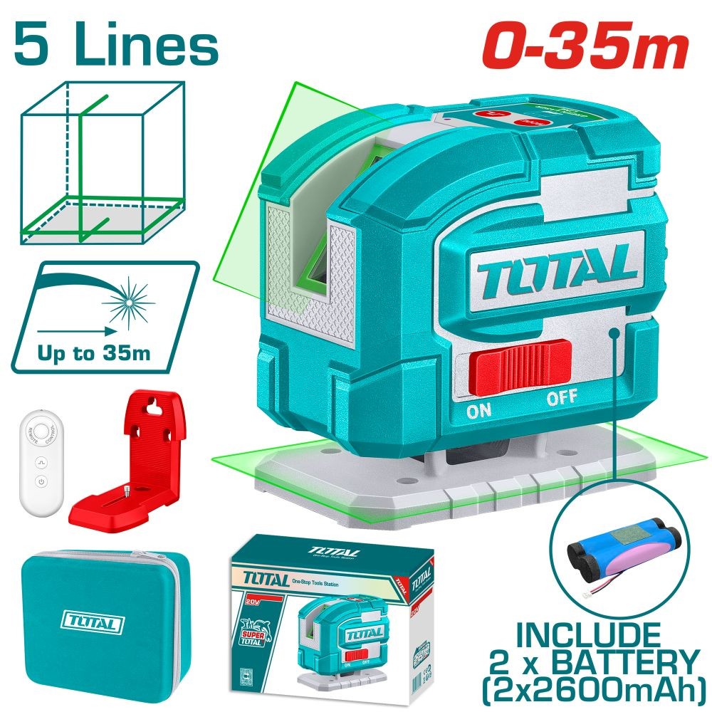 Total Nivel láser autonivelante 35 m TLL306502 (láser verde)