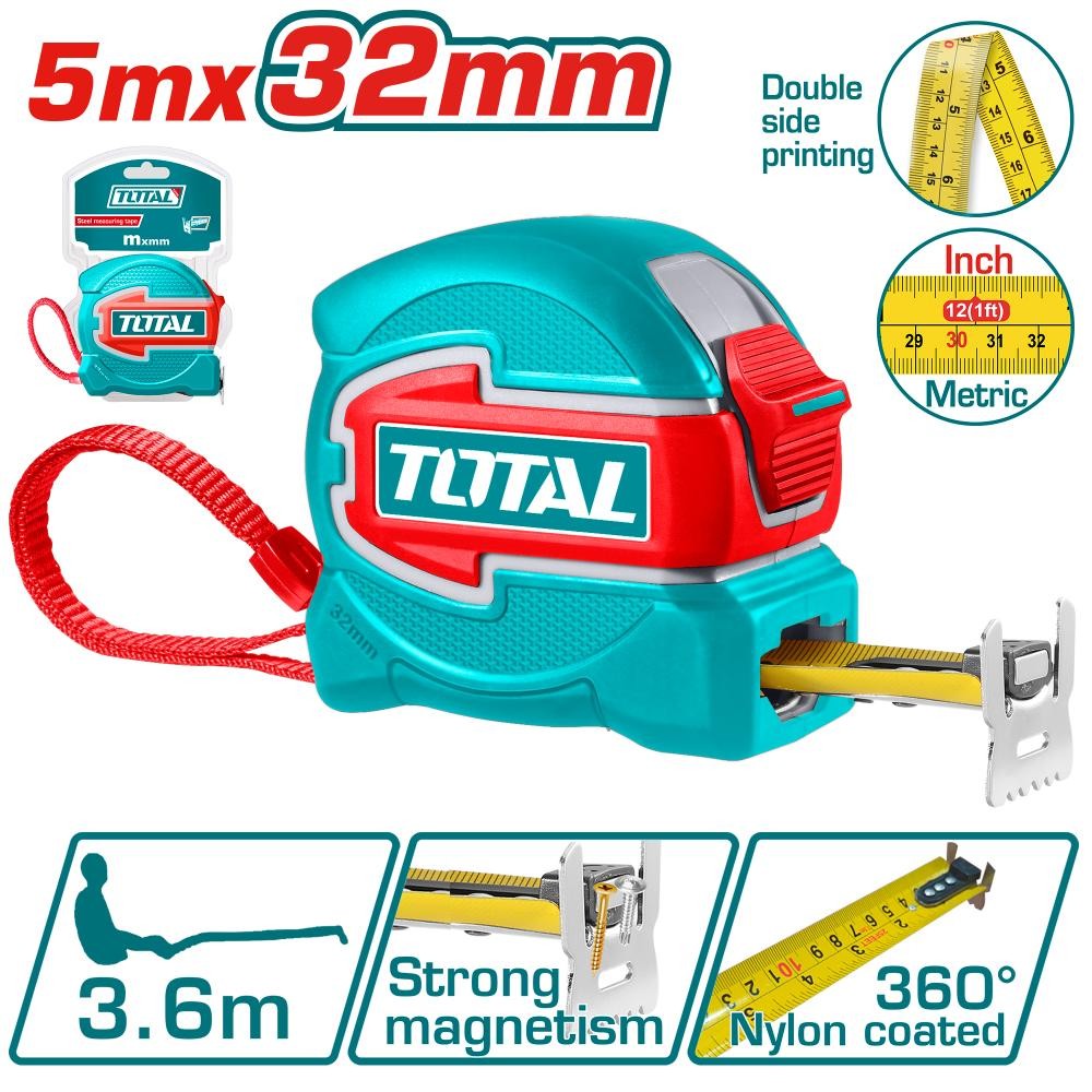 Total Cinta métrica 5 m x 32 mm TMT80532