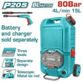 Total Hidrojet inalámbrico 40 V 80BAR 4L/MIN 15 L TPWLI4006
