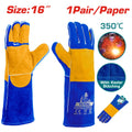 Total Guante de soldador 16 cuero grado ab TSP15216