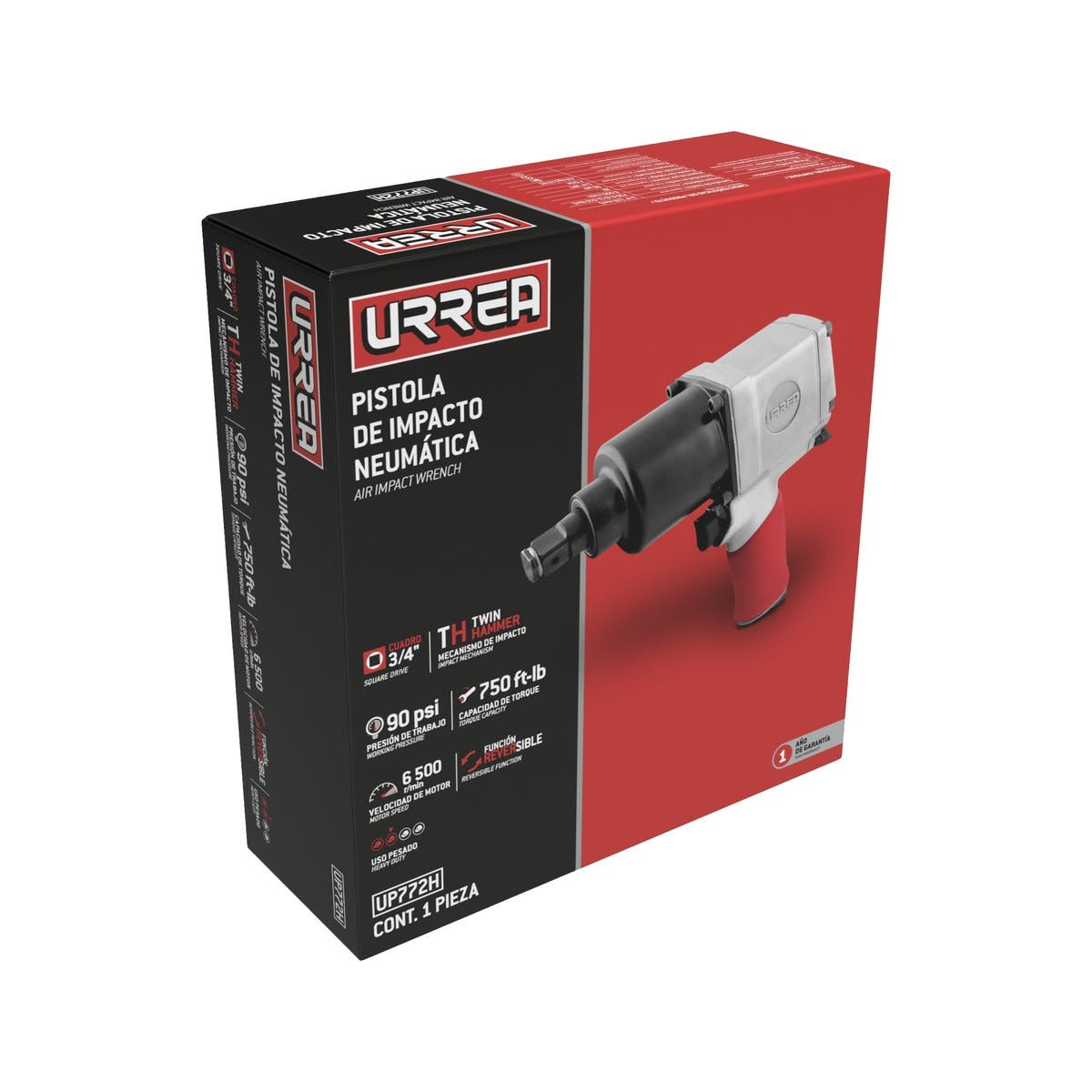 Urrea Pistola de impacto 3/4 750FT