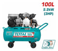 Total Compresor de aire 100 L 2.2 kW 3 HP 950 rpm 110 V UTC2301006