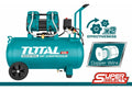 Total Compresor de aire 1200 W 1.6 HP 3400 rpm 50 L 110 V UTCS1120508