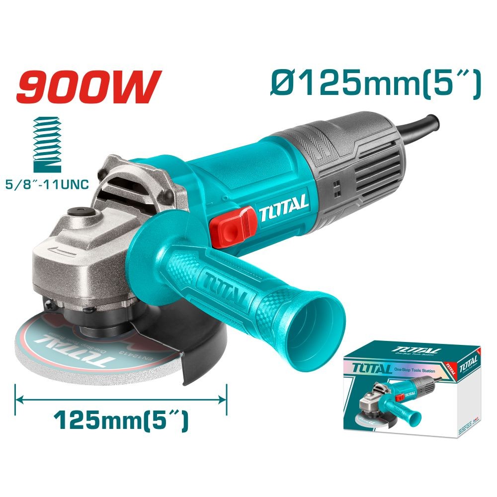 Total Esmeril angular 900 W 5 5000-11000 rpm UTG10912556