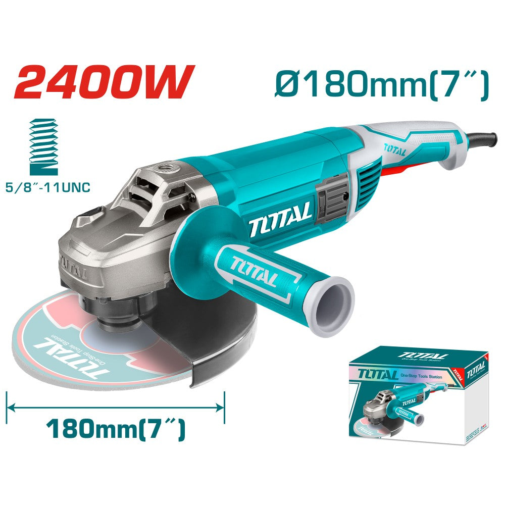 Total Esmeril angular 7 2400 W 8000 rpm 5/8 UTG1251806