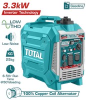 Total Generador a gasolina inverter 3.2 kW 110-120 V 60 Hz 3300 UTP535006 (planta eléctrica)