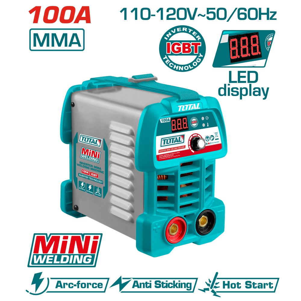 Total Máquina de soldar inverter MMA 100 A 110-120 V UTW210049