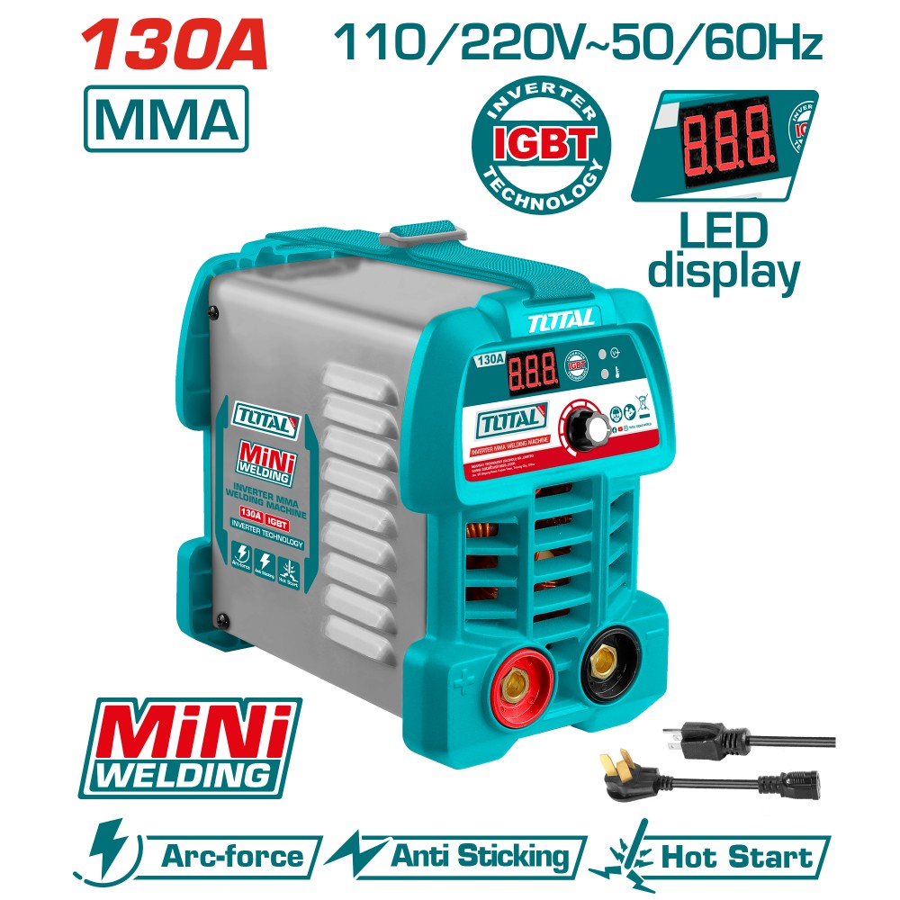Total Máquina de soldar 130 A inverter 110-120/220-240 V UTW213049