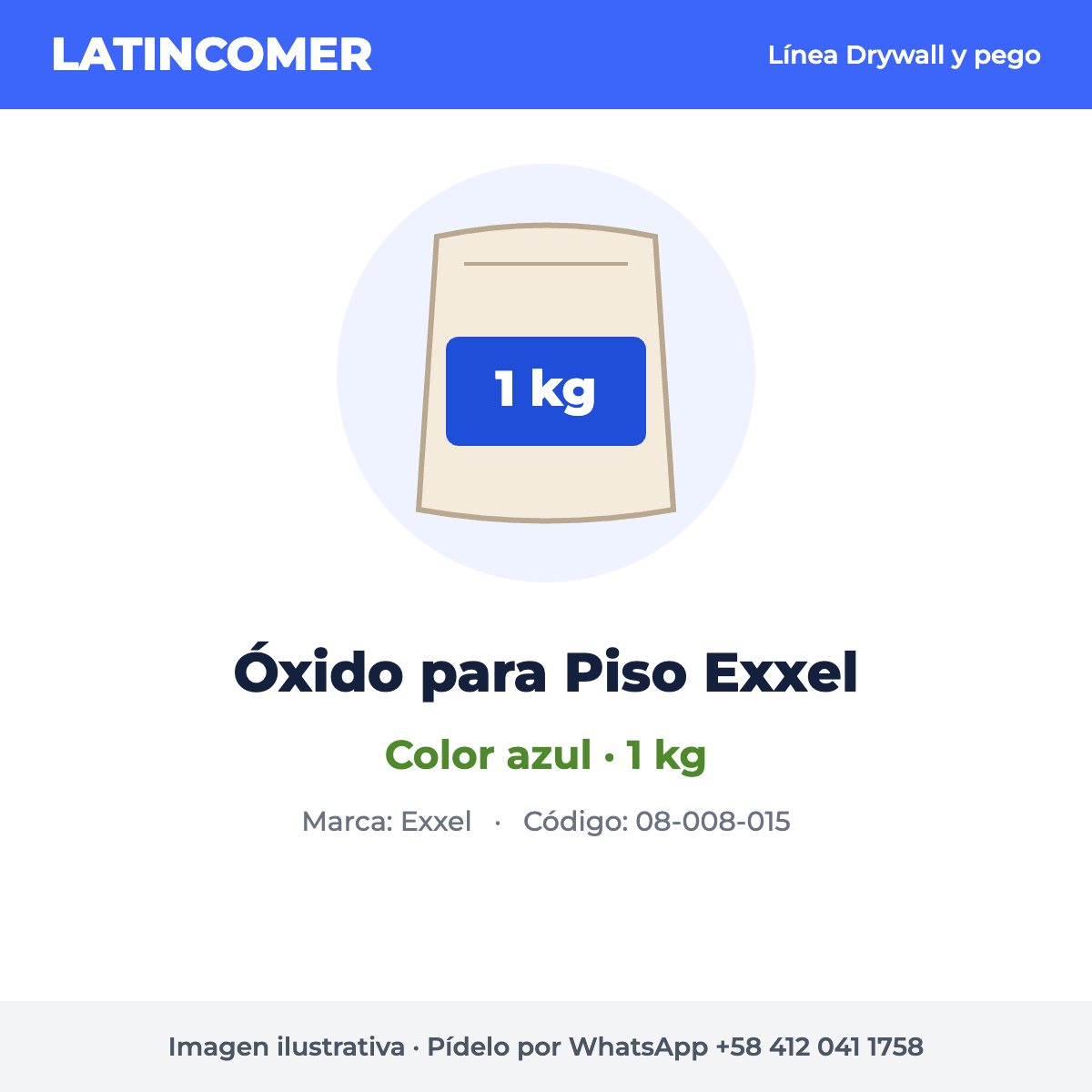 Óxido para Piso Azul Exxel 1 kg