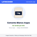 Cemento Blanco Argos por Kilo