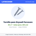 Tornillo para Drywall #6 x 1'' Fercoven (bolsa aprox. 200 und)