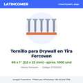 Tornillo para Drywall en Tira #6 x 1'' Fercoven (aprox. 1000 und)