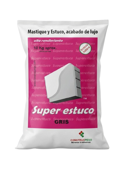 Super Estuco Gris Construcpego 10 kg